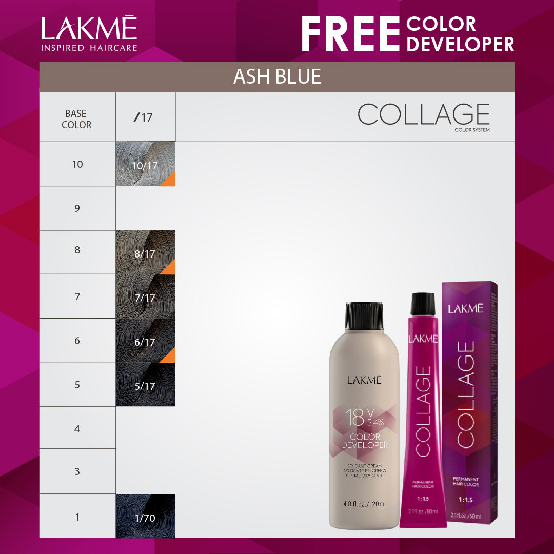 LAKME COLLAGE + DEVELOPER - ASH BLUE